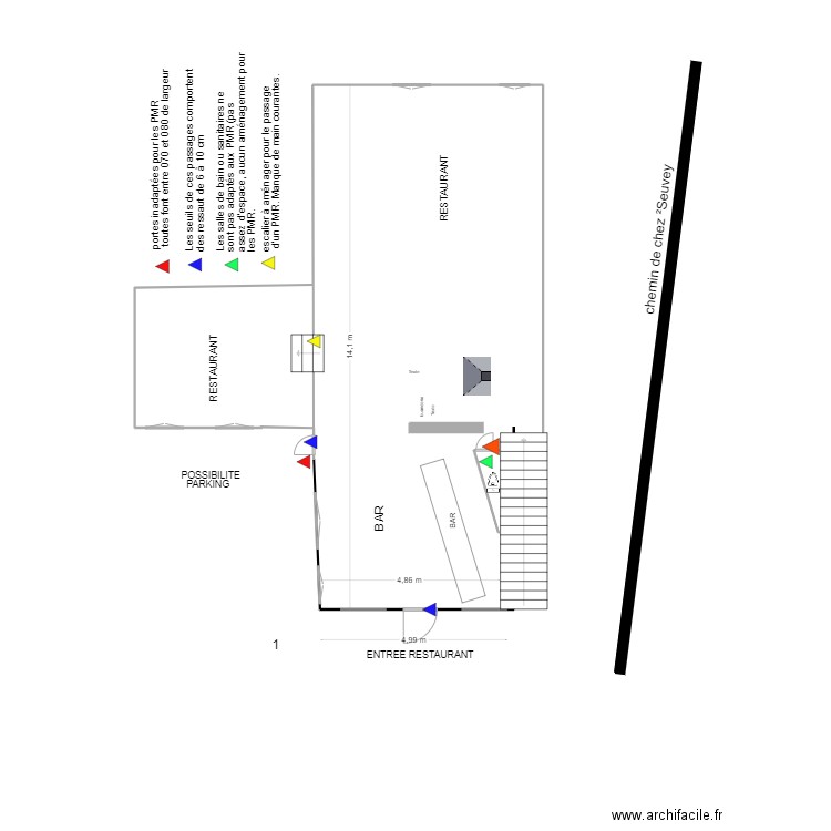 MOULIN A POIVRE Restaurant 1. Plan de 0 pièce et 0 m2