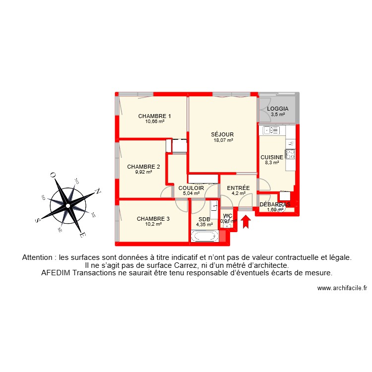 BI 31909. Plan de 16 pièces et 95 m2