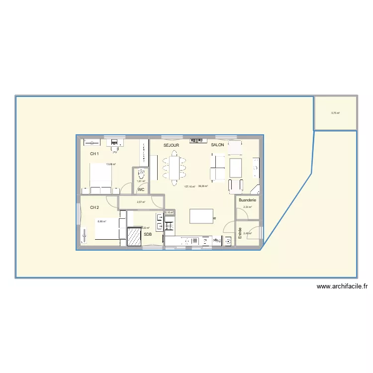 LOUISE PELE RENOVATION. Plan de 