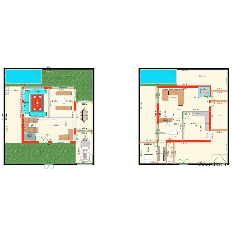 DarBouazza. Plan de 10 pièces et 778 m2