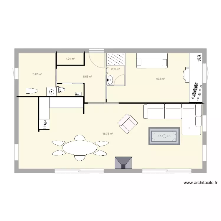 Maison. Plan de 