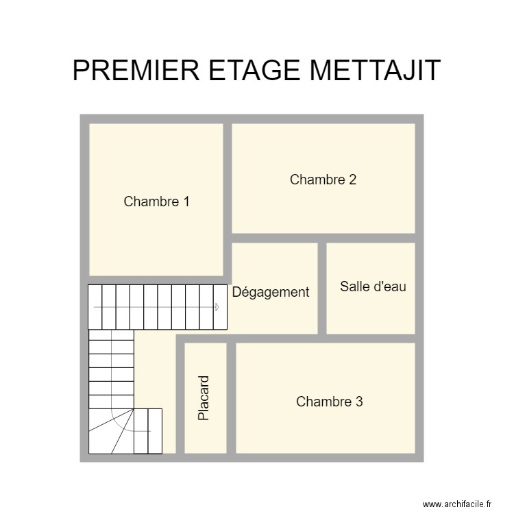 PREMIER ETAGE METTAJIT. Plan de 0 pièce et 0 m2