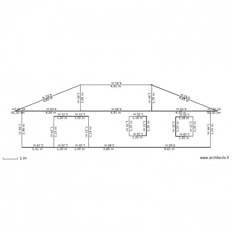 FACADE SUD. Plan de 0 pièce et 0 m2