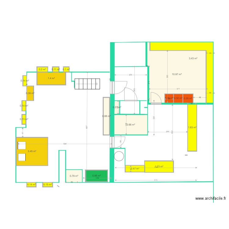 Rose plan étage superficie. Plan de 0 pièce et 0 m2