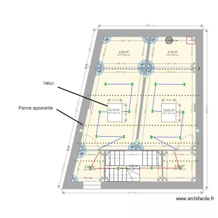 Appart 2 Etage 2. Plan de 