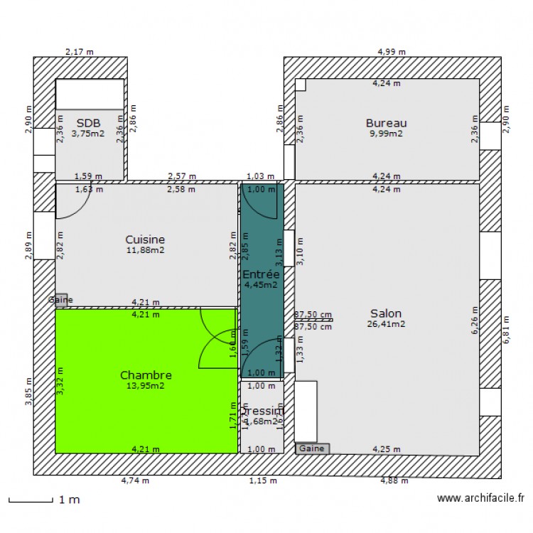 Appartement. Plan de 0 pièce et 0 m2