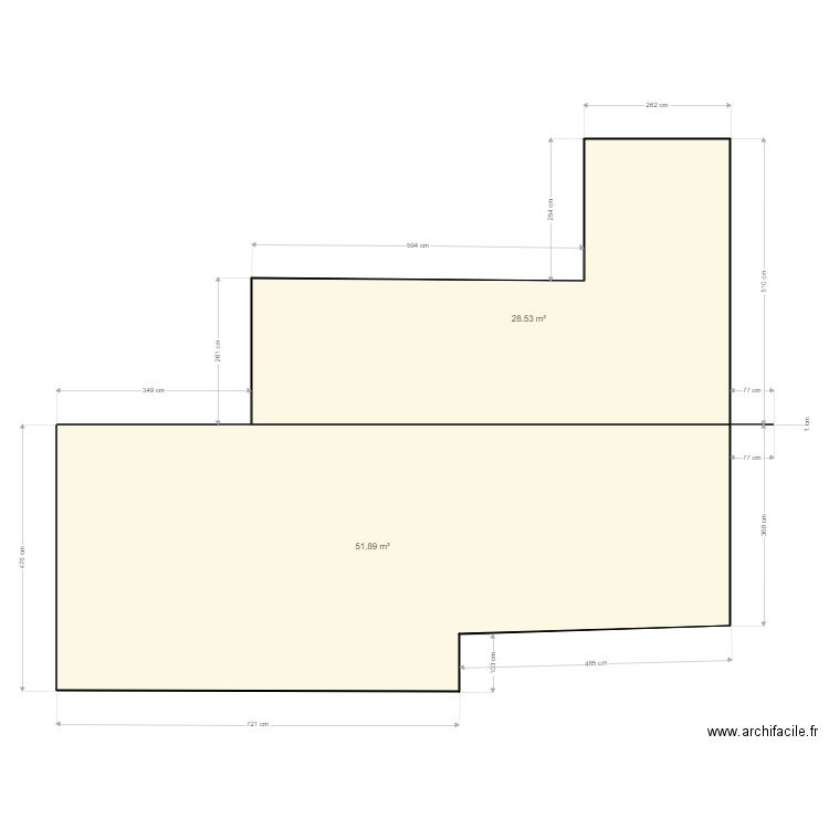 Sailen christian st laurent de la salanque. Plan de 2 pièces et 80 m2