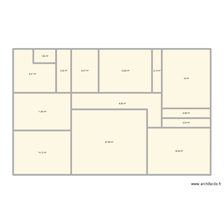 Maison. Plan de 0 pièce et 0 m2