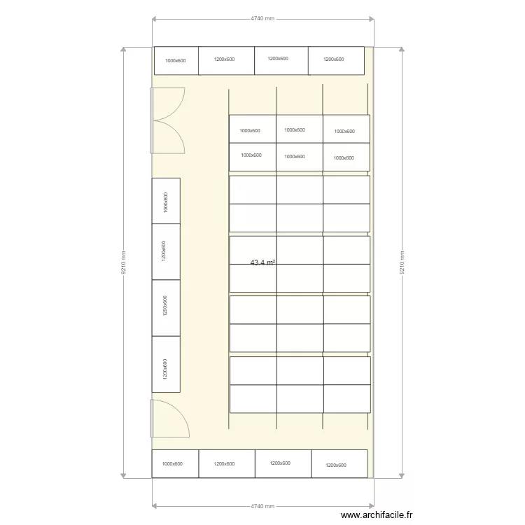 Medipole Garonne DE19 1490. Plan de 