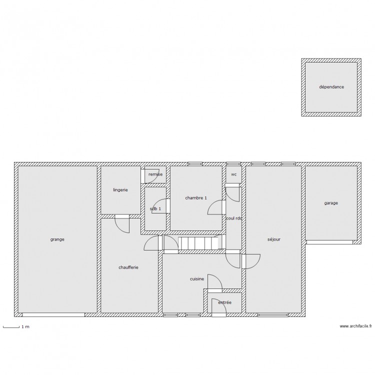 massin rdc. Plan de 0 pièce et 0 m2