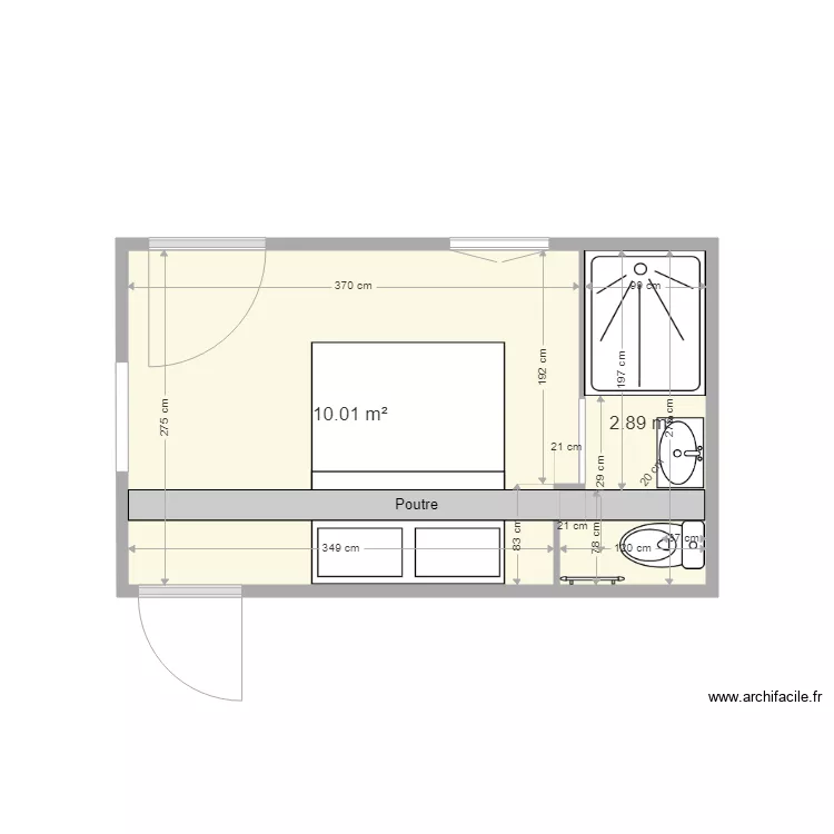 Chambre amis. Plan de Chambre amis. Plan de