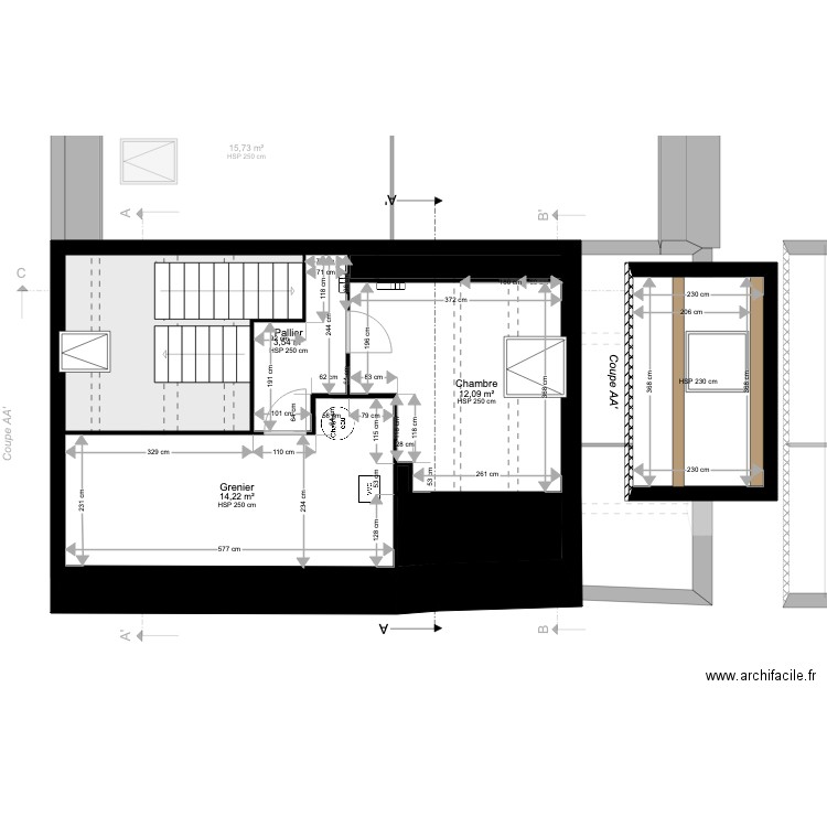 HUG EXISTANT. Plan de 0 pièce et 0 m2