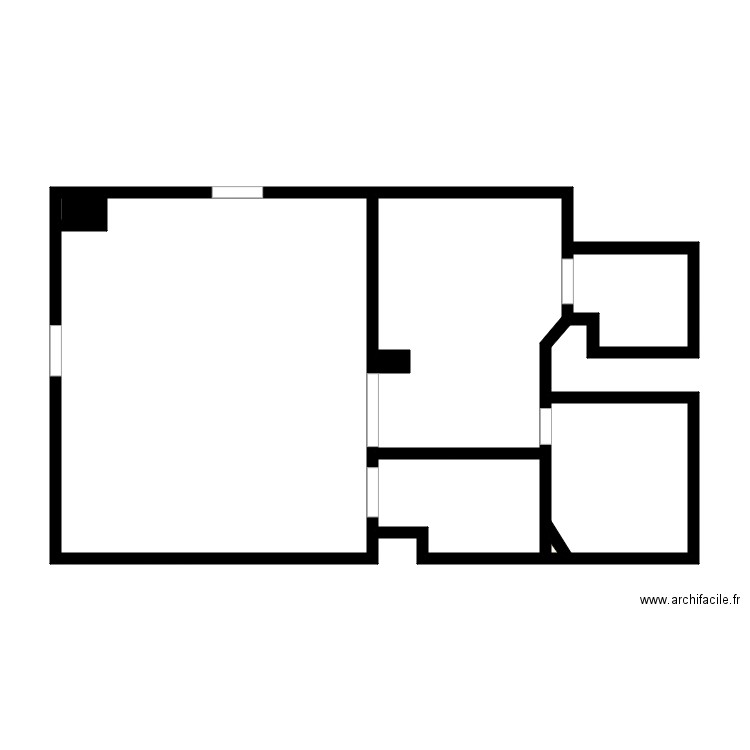 CHICKEN HOUSE CLICHY . Plan de 7 pièces et 62 m2