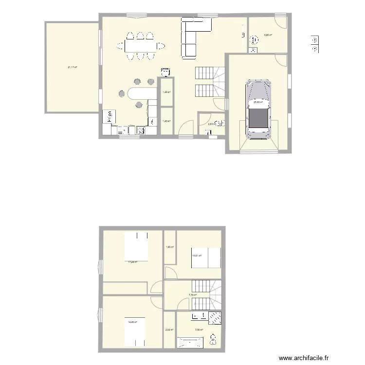 maison. Plan de 