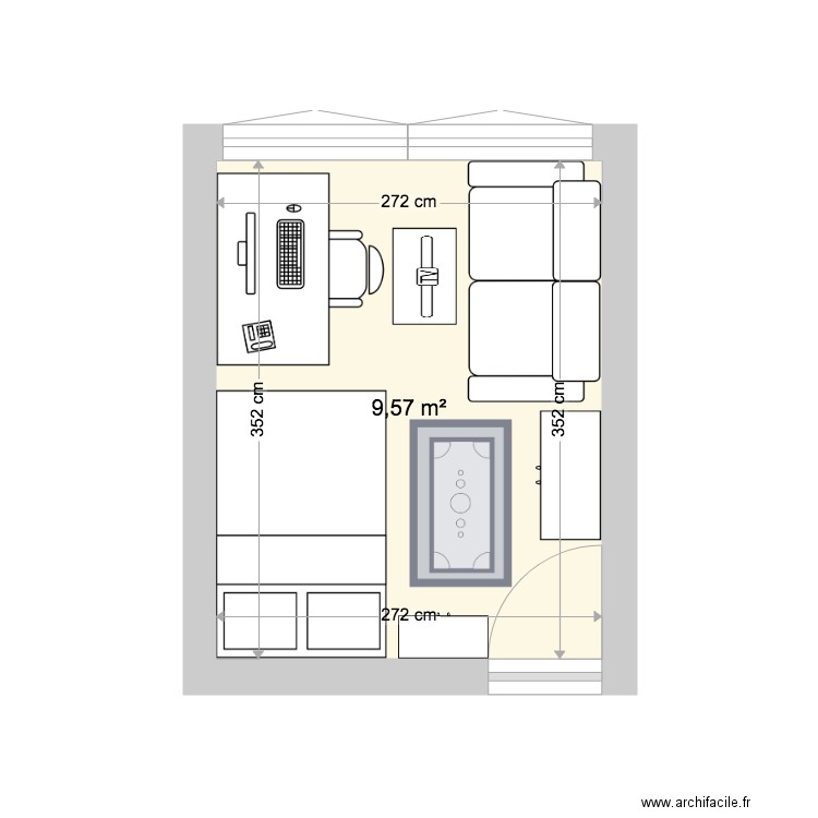 CHAMBRE 1. Plan de 0 pièce et 0 m2