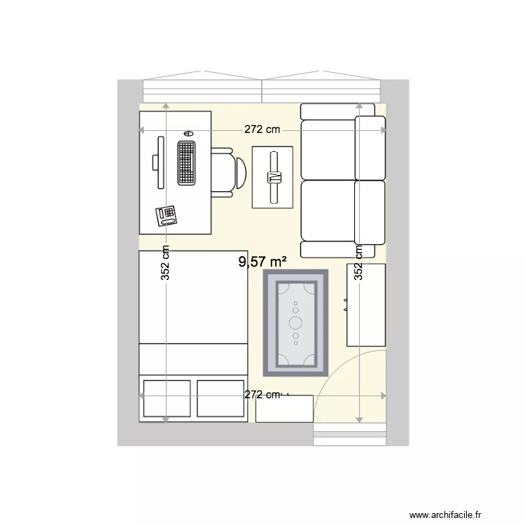 CHAMBRE 1. Plan de 