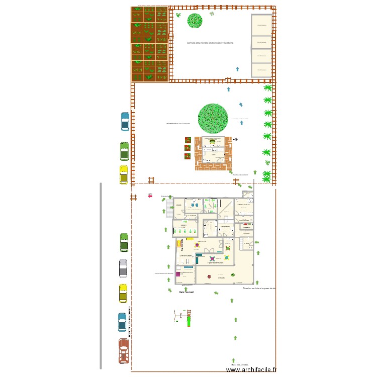 PLAN LES BOUILLES A BISOUS. Plan de 24 pièces et 320 m2