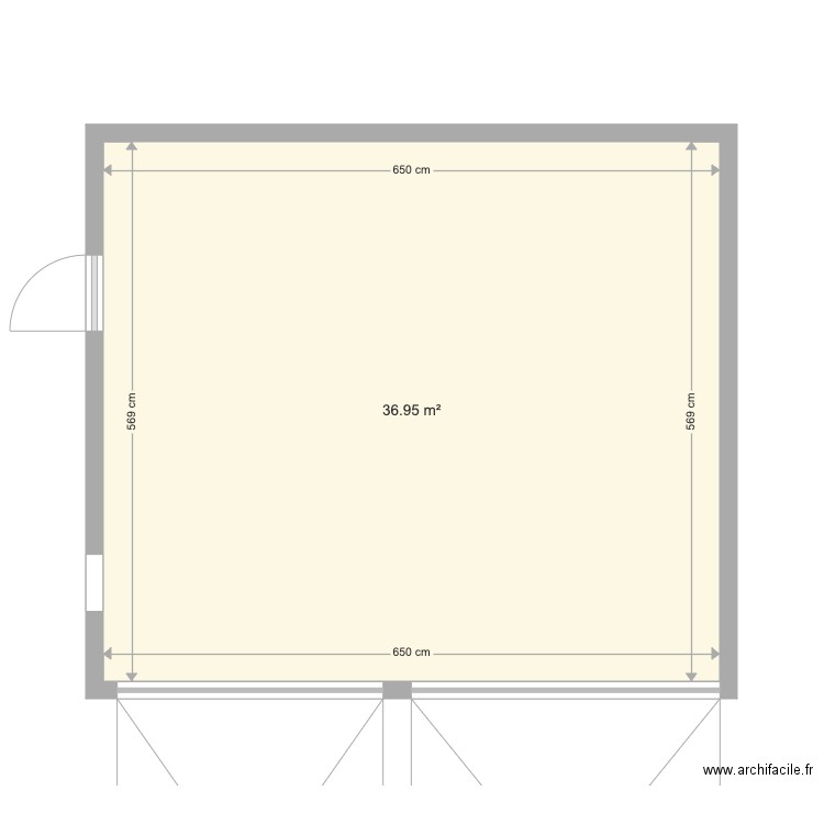 Garage. Plan de 0 pièce et 0 m2
