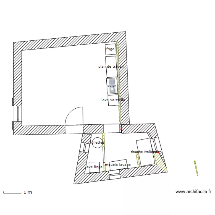 projet squat6_&eacute;quip&eacute;. Plan de 