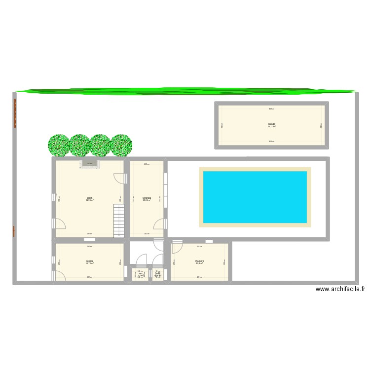 rocher. Plan de 0 pièce et 0 m2