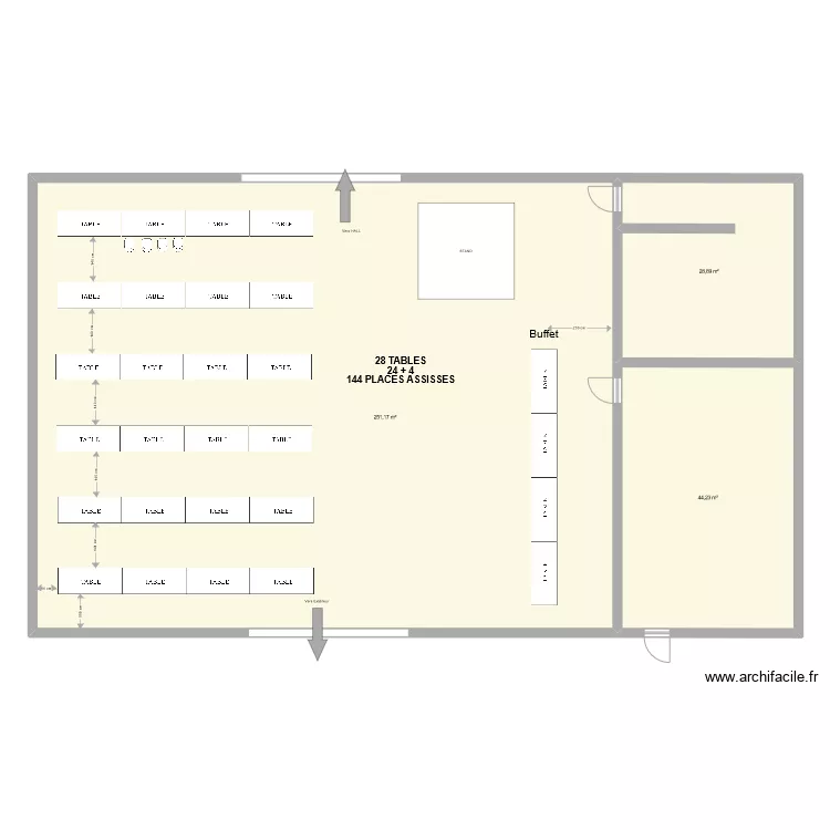 SALLE DES 2 VIADUCS-2022. Plan de 