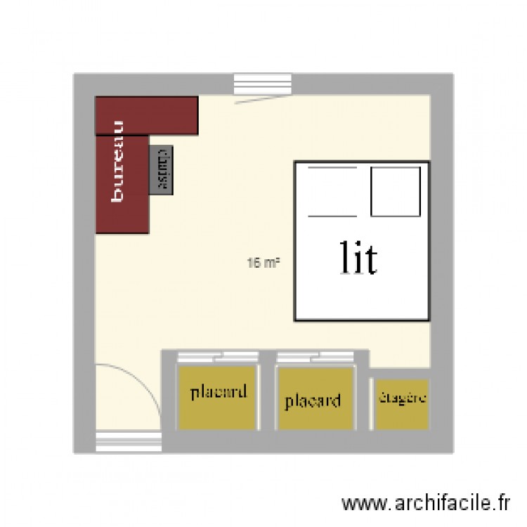 EVE CHAMBRE. Plan de 0 pièce et 0 m2