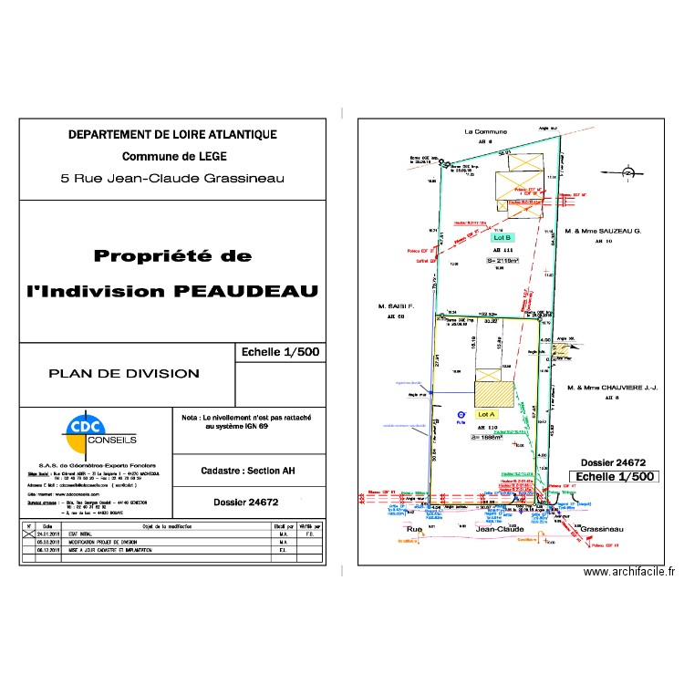 RENOU. Plan de 0 pièce et 0 m2