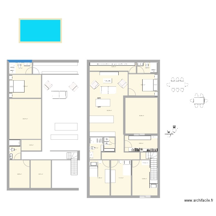 casa 9x17 arriba. Plan de 0 pièce et 0 m2