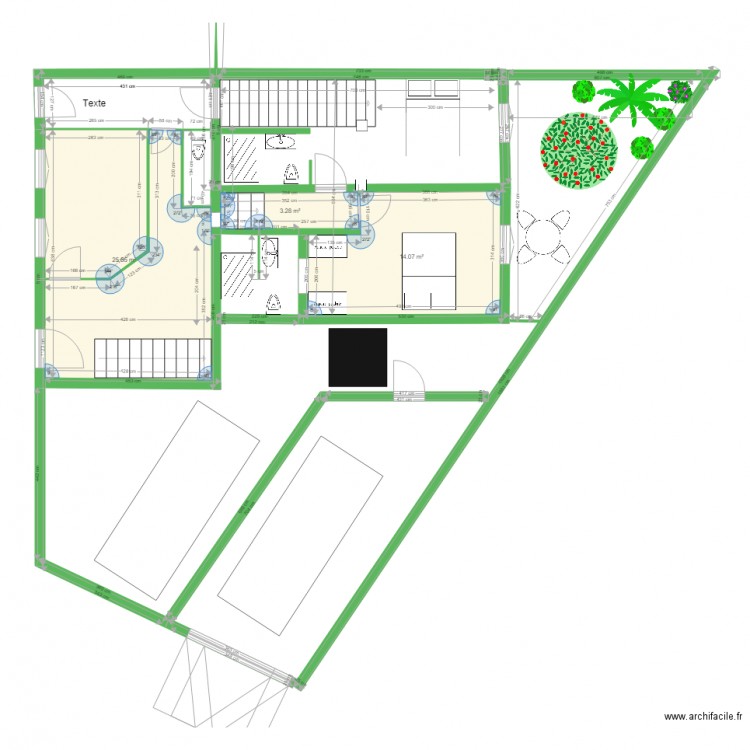 Pointe rouge rdc 1 AUTRE VERSION. Plan de 0 pièce et 0 m2