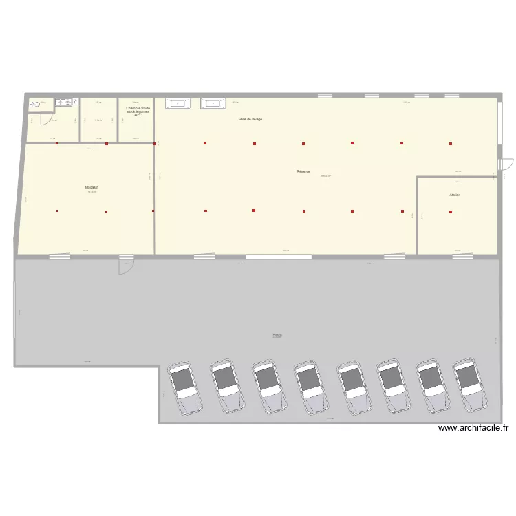 Point de vente &agrave; la ferme BIOPIC. Plan de 