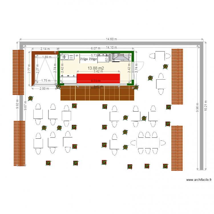 resto plage. Plan de 0 pièce et 0 m2