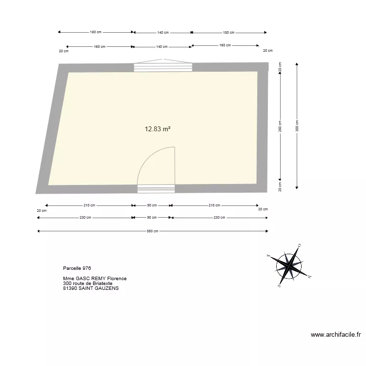 ABRIS DE JARDIN ECHELLE 1 25&egrave;me. Plan de 