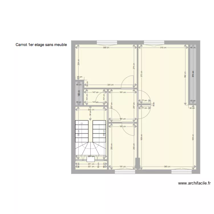CARNOT 2eme &eacute;tage sans meuble. Plan de 