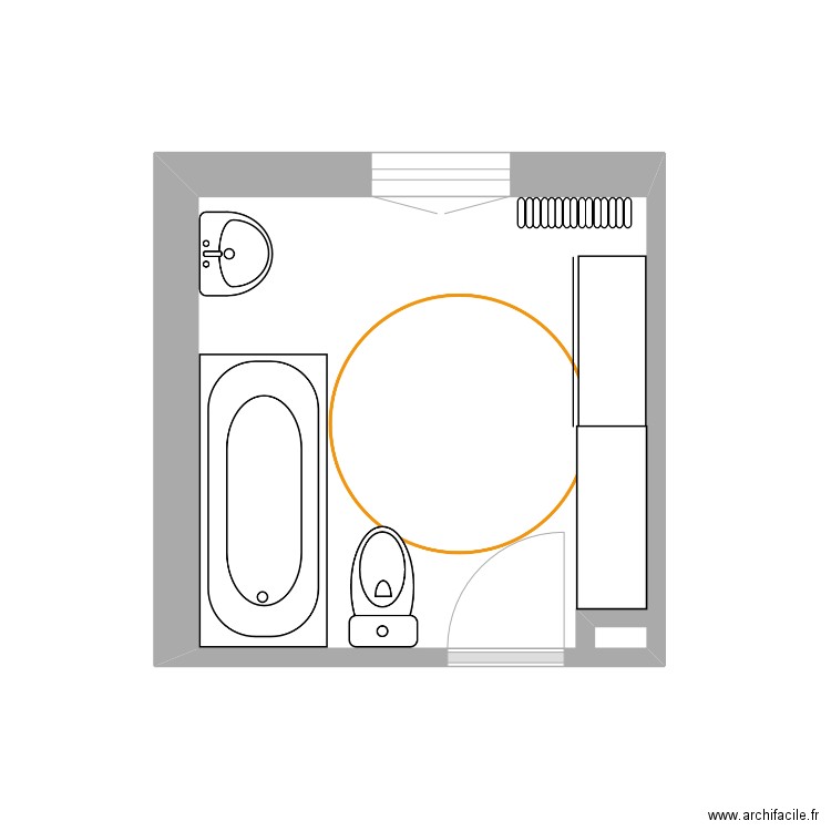 B.L SDB. Plan de 0 pièce et 0 m2