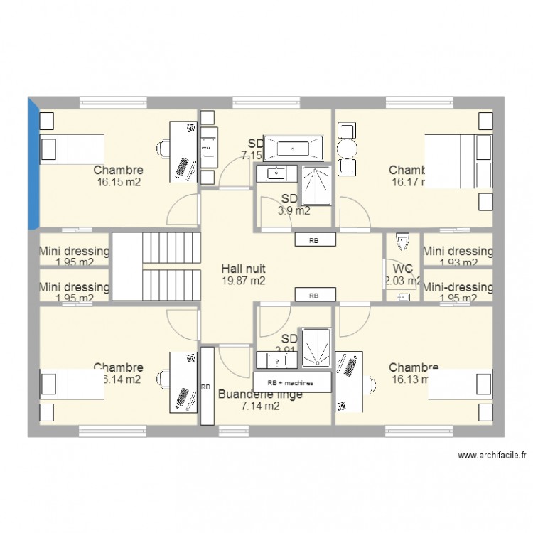 Maison Etage 24 10x14. Plan de 0 pièce et 0 m2