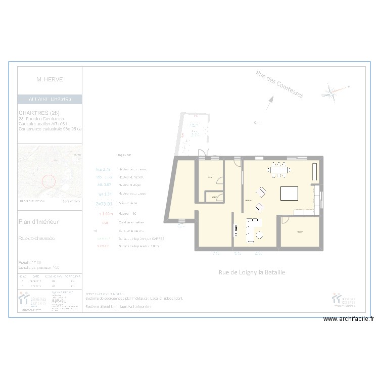 RDC 240923. Plan de 0 pièce et 0 m2