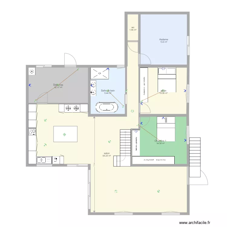 extension. Plan de extension. Plan de