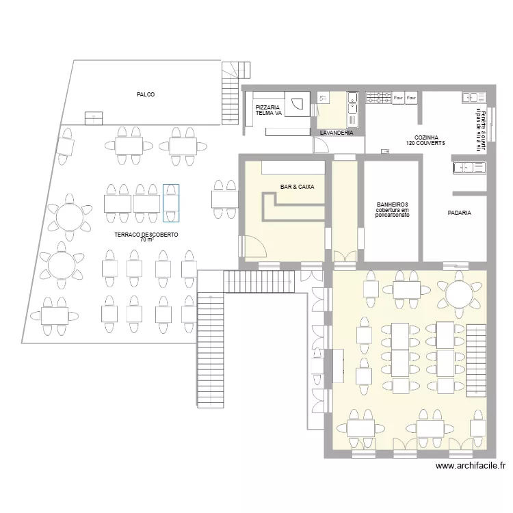 casanossa 1 etage. Plan de 