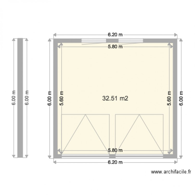GARAGE TOP VIEW. Plan de 0 pièce et 0 m2