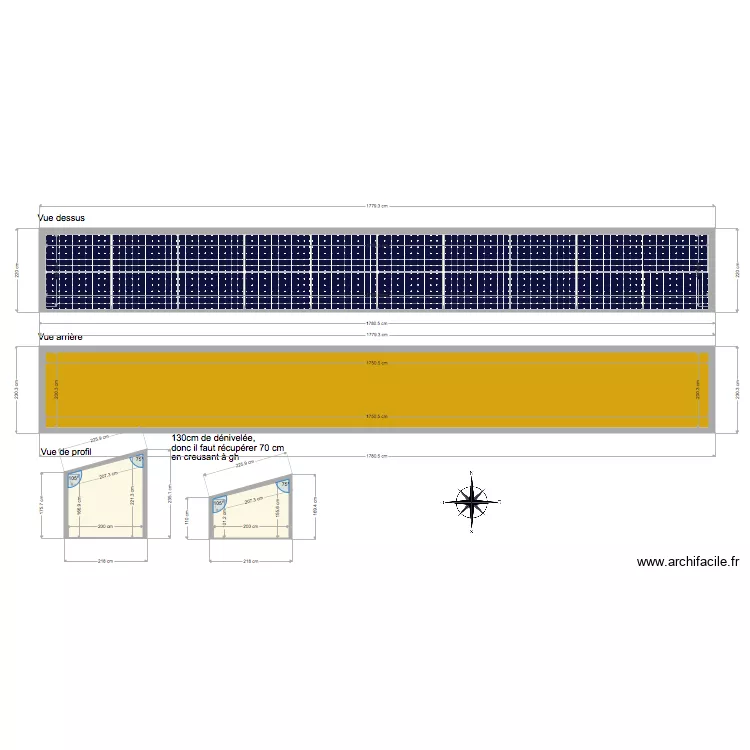 Abri b&ucirc;ches  20  PV gh et dr 2. Plan de 