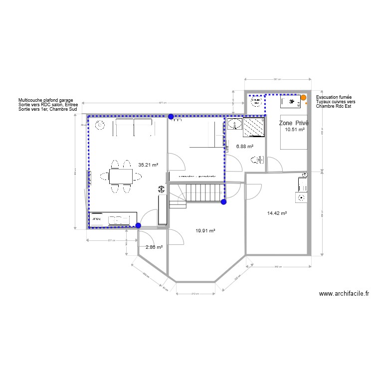 gite sous sol chauffé. Plan de 0 pièce et 0 m2