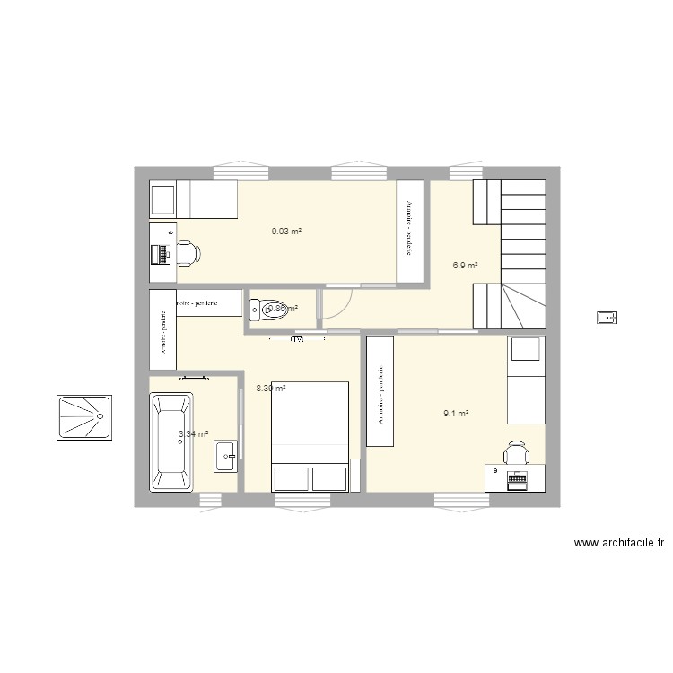 SJA 3. Plan de 0 pièce et 0 m2