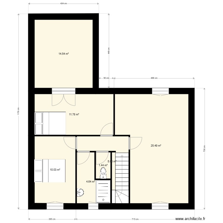 Bestanco étage Chatillon 100. Plan de 0 pièce et 0 m2