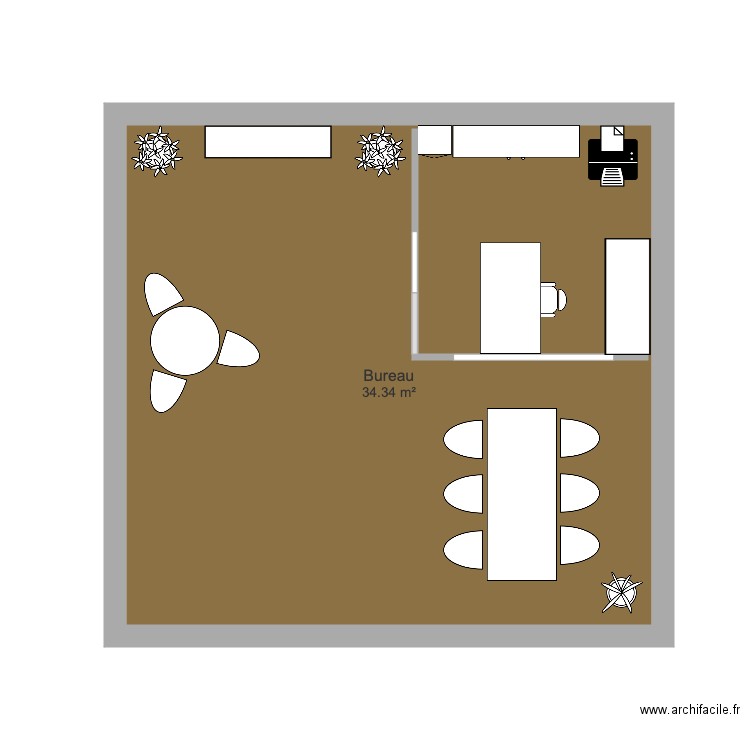 agence. Plan de 0 pièce et 0 m2
