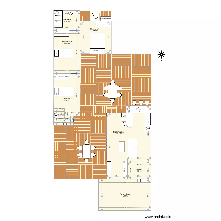maison Guyane 2. Plan de maison Guyane 2. Plan de