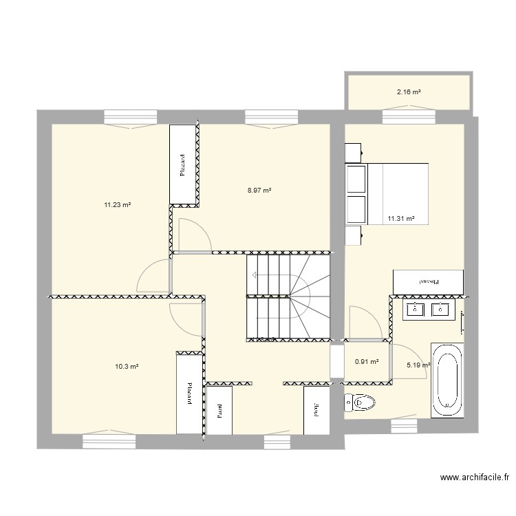 etage agrandissement2. Plan de 0 pièce et 0 m2