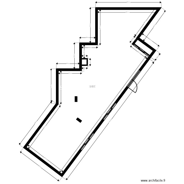 Bry sur marne existant Jordan. Plan de 3 pièces et 116 m2