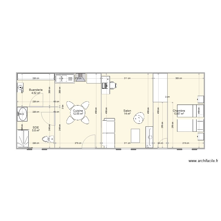 PDP CHAVROCHE T2. Plan de 0 pièce et 0 m2