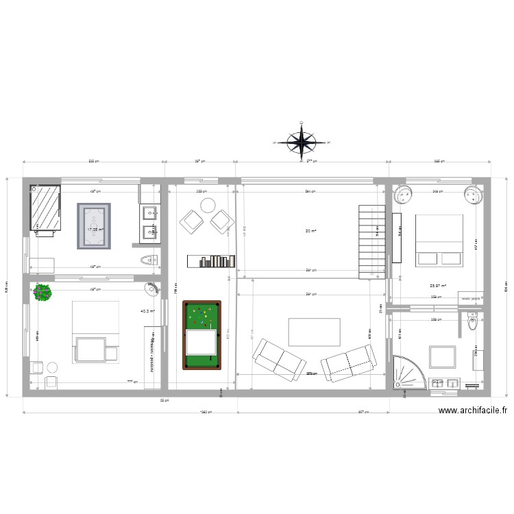 etage GITE CHAMBRE SUD 2. Plan de 0 pièce et 0 m2
