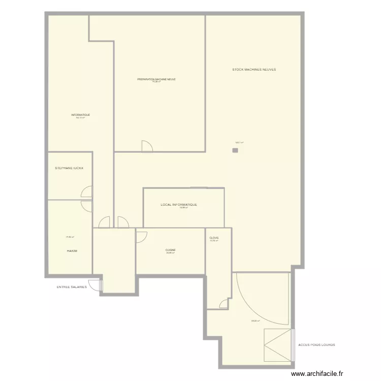 NANTERRE REZ DE CHAUSSEE. Plan de 